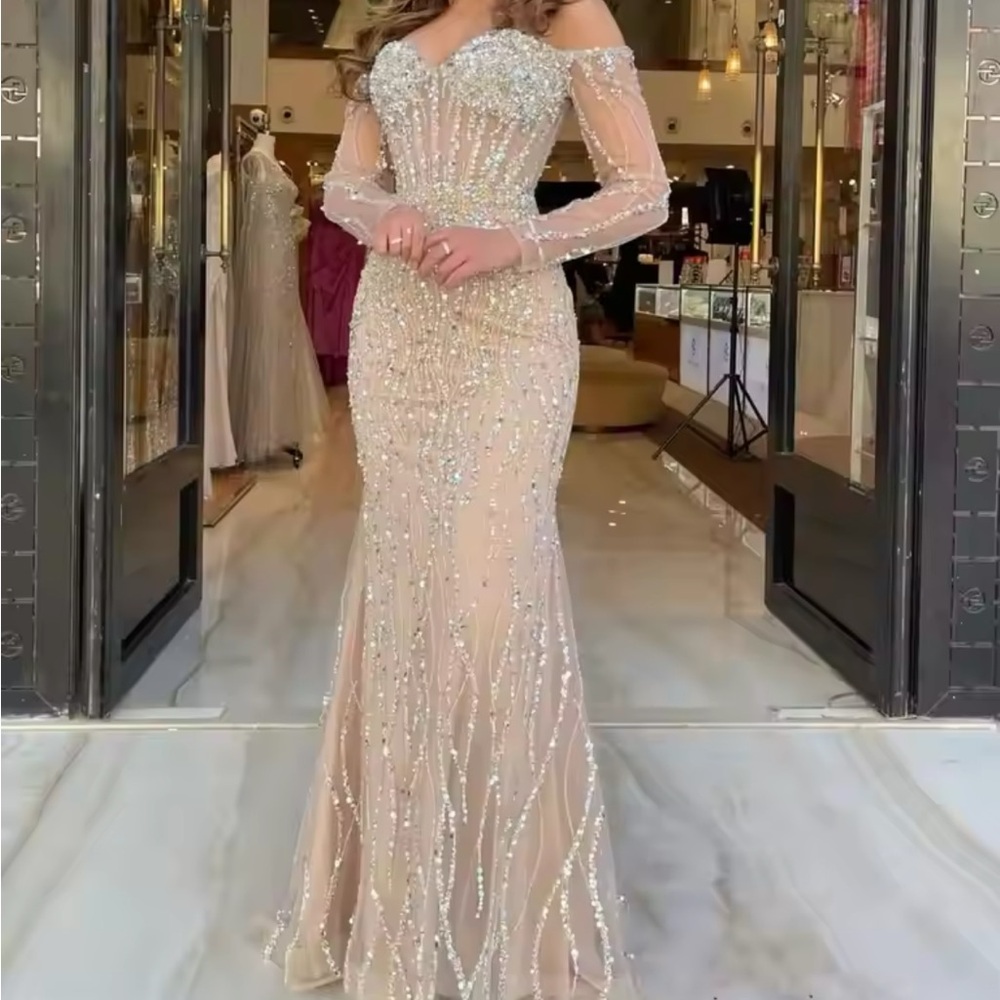 Gold mermaid dress